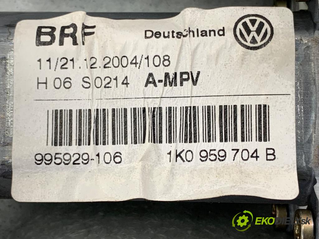 VW TOURAN nadwozie wielkoprzestrzenne (MPV) 2005 110 kW 2.0 FSI 1984 Mechanizmus okna pravy zad 1K0959704B