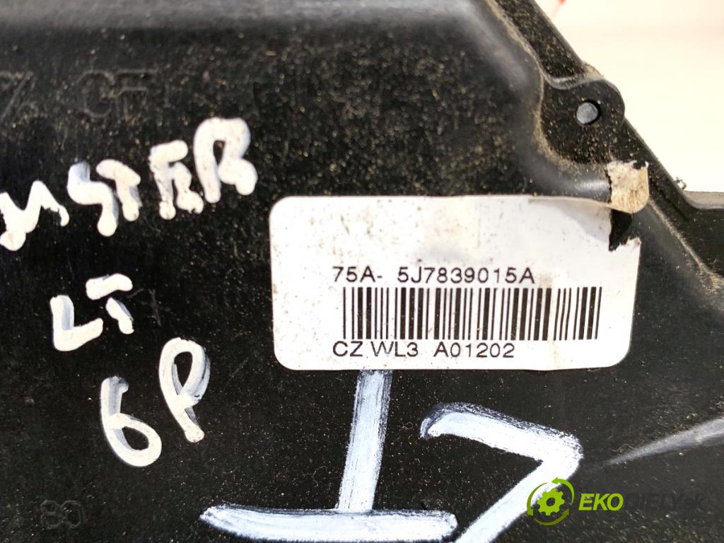 SKODA ROOMSTER nadwozie wielkoprzestrzenne (MPV) 2007 77 kW 1.6 1598 zámok Dvere ľavy zad 5J7839015A