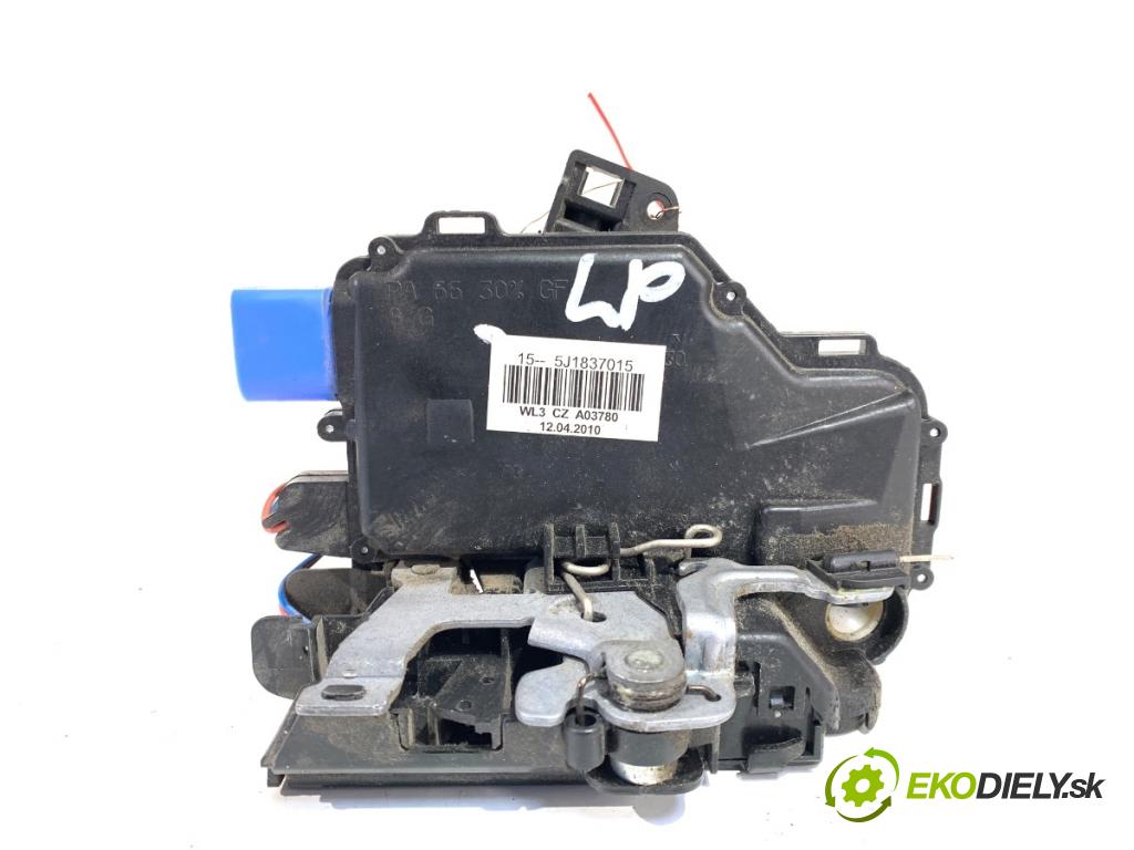 SKODA ROOMSTER nadwozie wielkoprzestrzenne (MPV) 2007 77 kW 1.6 1598 zámok Dvere ľavy predný 5J1837015