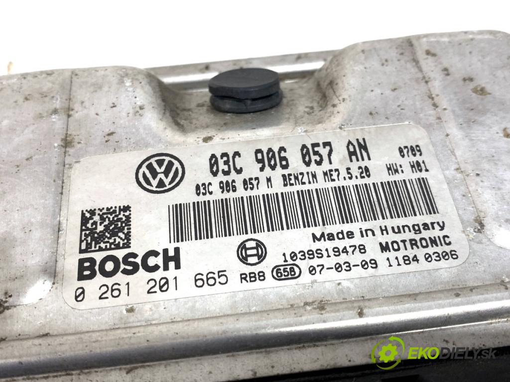 SKODA ROOMSTER nadwozie wielkoprzestrzenne (MPV) 2007 77 kW 1.6 1598 riadiaca jednotka Motor 03C906057AN (Riadiaca jednotka)