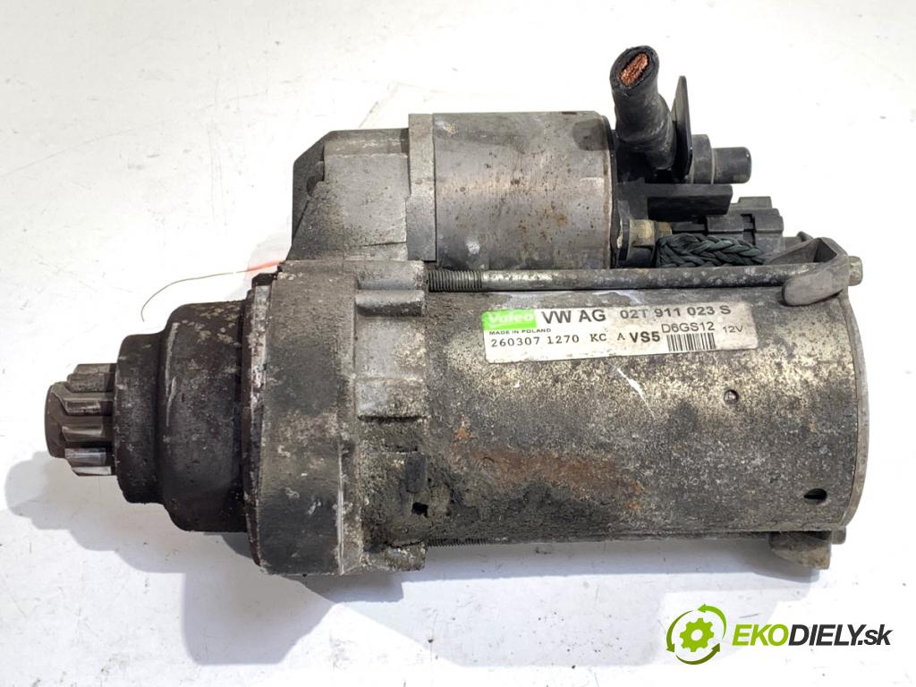 SKODA ROOMSTER nadwozie wielkoprzestrzenne (MPV) 2007 77 kW 1.6 1598 Štartér 02T911023S (Štartér)
