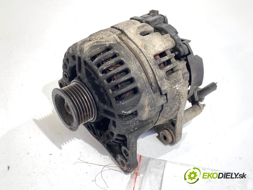 SKODA ROOMSTER nadwozie wielkoprzestrzenne (MPV) 2007 77 kW 1.6 1598 Alternátor 03C903023D (Alternátor)