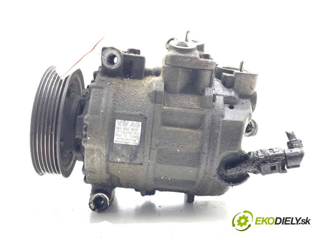 VW GOLF V liftback 2004 55 kW 1.4 16V 1390 kompresor klimatizace 1K0820803F (Kompresor klimatizace)