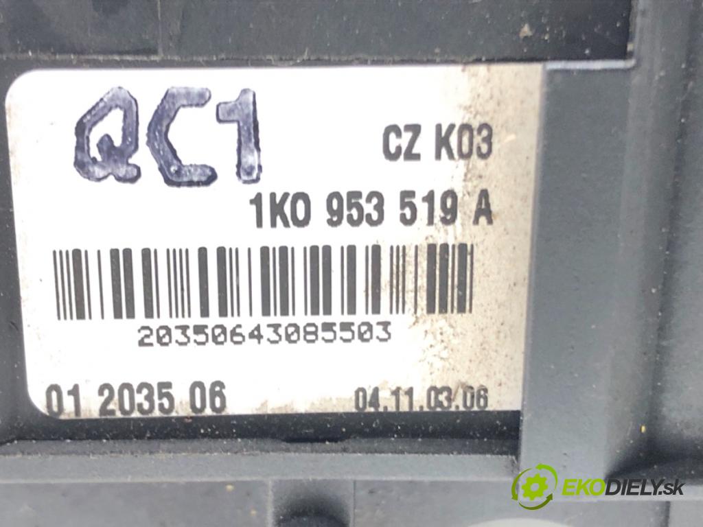 SEAT ALTEA nadwozie wielkoprzestrzenne (MPV) 2005 75 kW 1.6 1595 Prepínač kombinovaný 1K0953503AB (Prepínacie páčky pod volantom)