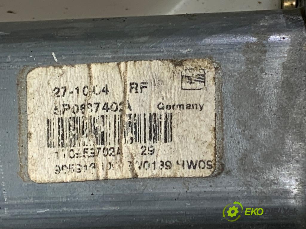 SEAT ALTEA nadwozie wielkoprzestrzenne (MPV) 2005 75 kW 1.6 1595 Mechanizmus okna pravy predný 1K0959792D