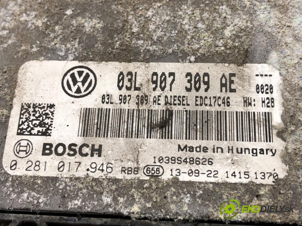 VW PASSAT B7 sedan 2013 103 kW 2.0 TDI 1968 riadiaca jednotka Motor 03L907309AE (Riadiaca jednotka)