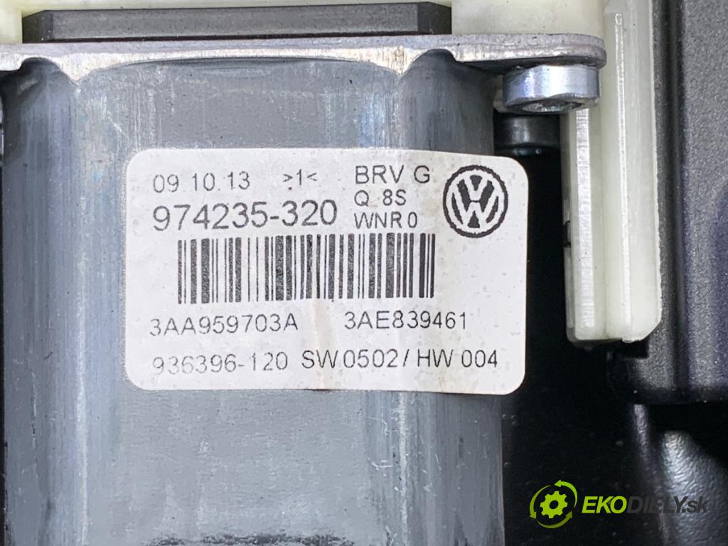 VW PASSAT B7 sedan 2013 103 kW 2.0 TDI 1968 Mechanizmus okna ľavy zad 3AA959703A