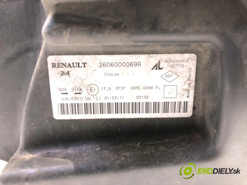 DACIA DUSTER SUV 2011 77 kW 1.6 16V 1598 Svetlomet ľavy predný 2606000069R