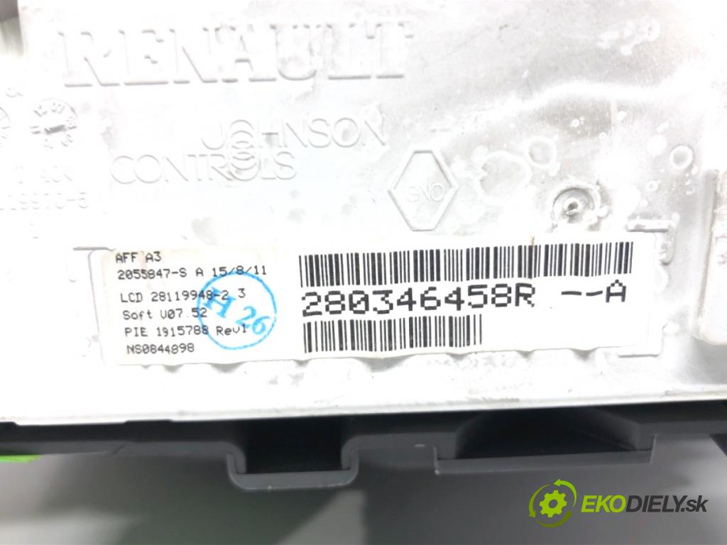 RENAULT MEGANE III Kombi 2011 81 kW 1.6 16V (KZ0U, KZ1B, KZ1U) 1598 Dislpej 280346458R (Prístrojová doska)