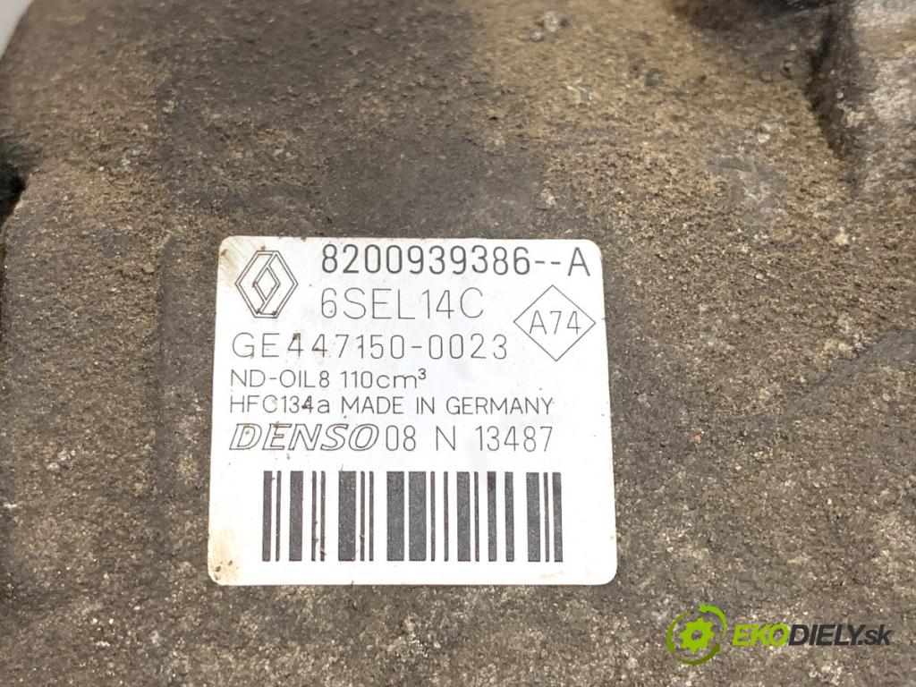 RENAULT MEGANE III Kombi 2011 81 kW 1.6 16V (KZ0U, KZ1B, KZ1U) 1598 kompresor klimatizace 8200939386 (Kompresor klimatizace)