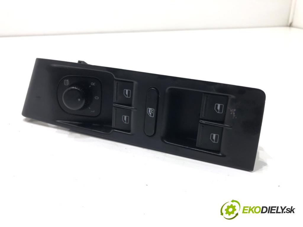 VW PASSAT B7 sedan 2013 103 kW 2.0 TDI 1968 Prepínač okien 1K4959857B (Prepínacie páčky pod volantom)