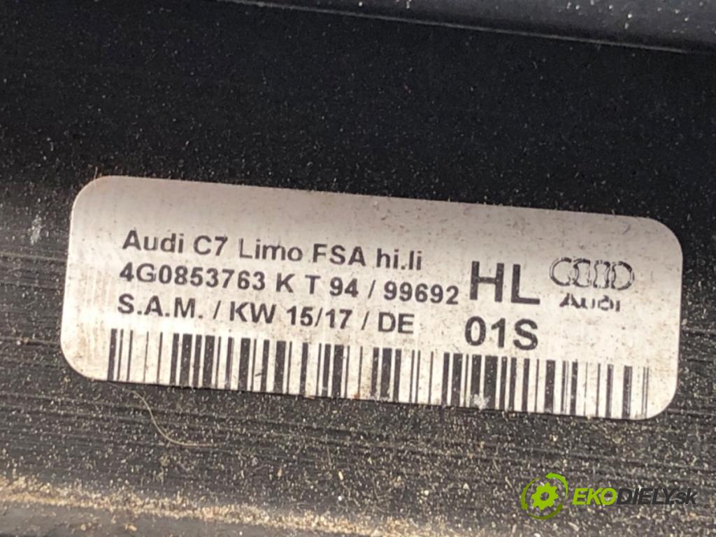 AUDI A6 C7 Kombi 2017 445 kW RS6 performance quattro 3993 lišta Sbírání: zadní část levá strana černá barva LESK 4G0853763K