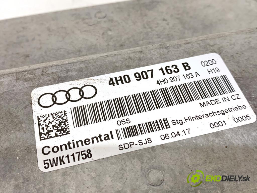 AUDI A6 C7 Kombi 2017 445 kW RS6 performance quattro 3993 modul řídící jednotka náhonu 4H0907163B