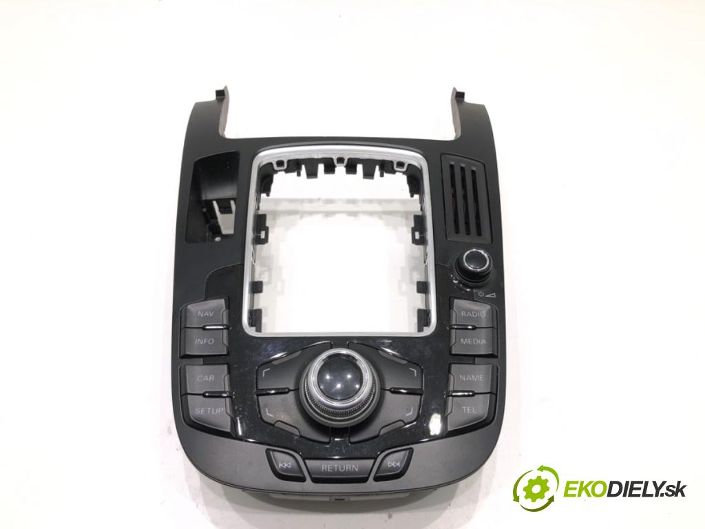 AUDI A4 B8 Kombi 2008 118 kW 1.8 TFSI 1798 Panel ovládania radia 8T0919609WFX (Prepínacie páčky pod volantom)