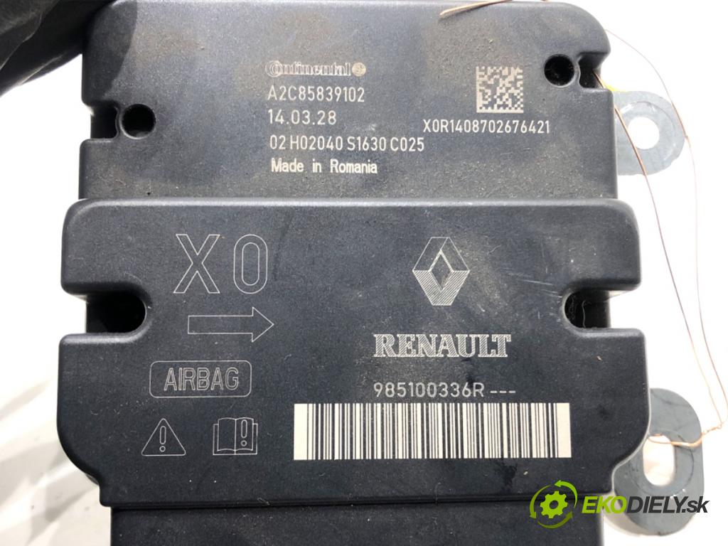 DACIA DOKKER Nadwozie pełne/minivan 2014 61 kW 1.6 1598 senzor airbag 985100336R (Snímač)