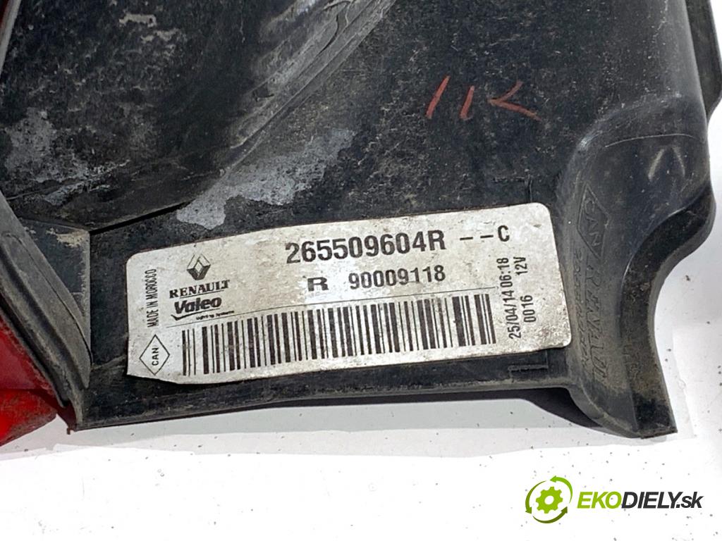 DACIA DOKKER Nadwozie pełne/minivan 2014 61 kW 1.6 1598 Svetlo pravy zad 265509604R