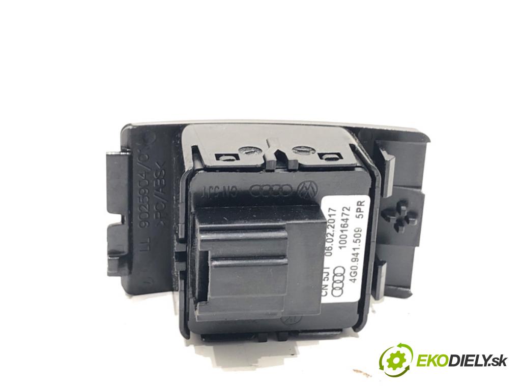 AUDI A6 C7 Kombi 2017 445 kW RS6 performance quattro 3993 Spínač svetiel výstražných (núdzových) 4G0941509 (Prepínacie páčky pod volantom)