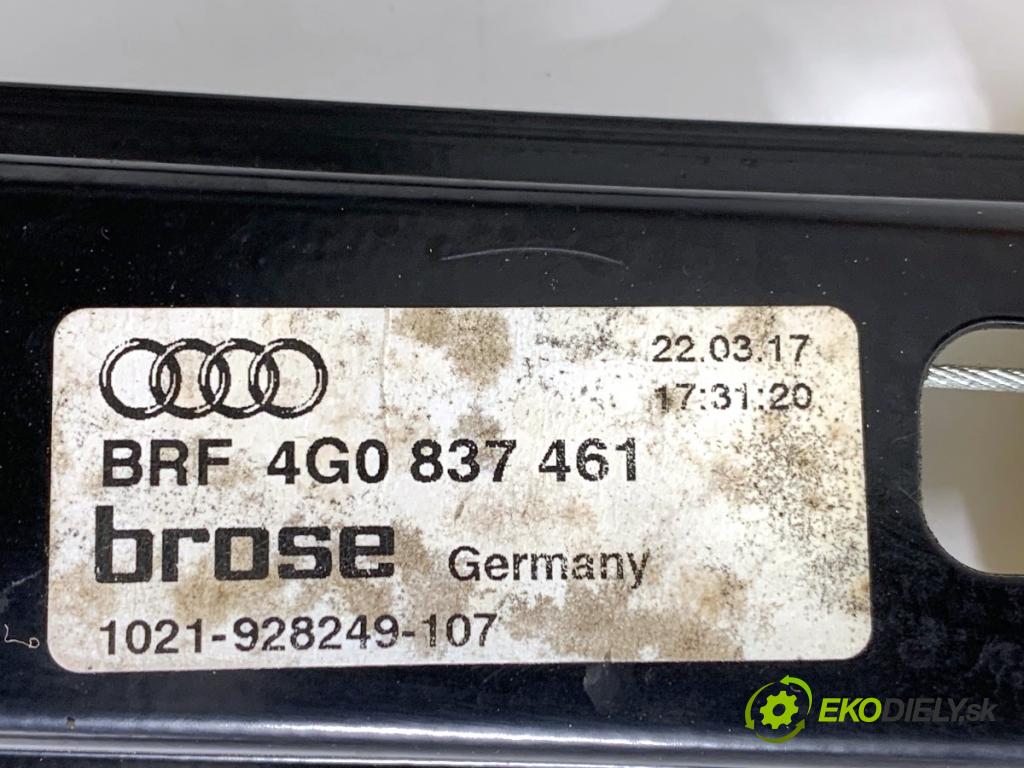 AUDI A6 C7 Kombi 2017 445 kW RS6 performance quattro 3993 Mechanizmus okna ľavy predný 4G0837461