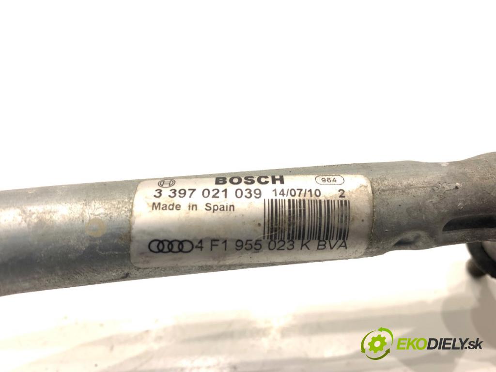 AUDI A6 C6 sedan 2004 188 kW 3.2 FSI 3123 Mechanizmus stieračov predný 4F1955119D 4F1955023K (Motorček stieračov predný)