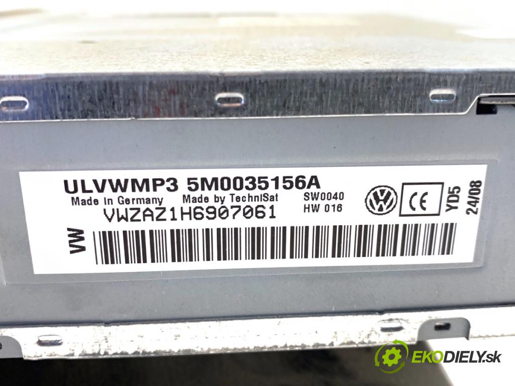 VW TIGUAN SUV 2008 103 kW 2.0 TDI 4motion 1968 RADIO 5M0035156A (Audio zariadenie)