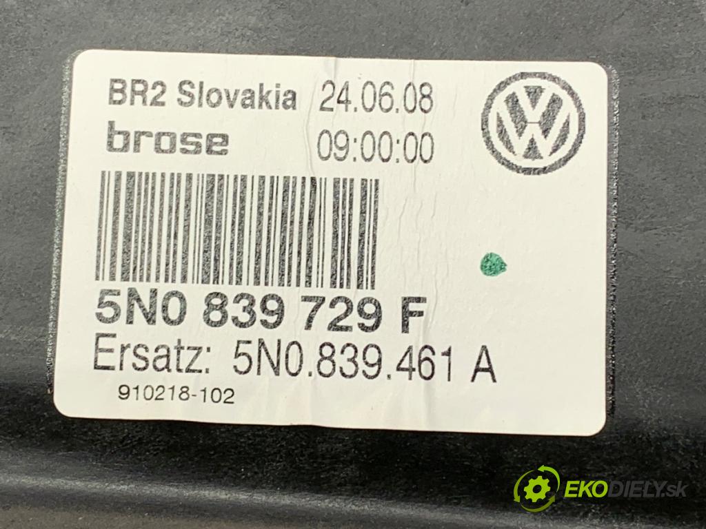 VW TIGUAN SUV 2008 103 kW 2.0 TDI 4motion 1968 Mechanizmus okna ľavy zad 5N0839729F