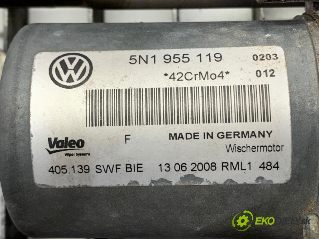 VW TIGUAN SUV 2008 103 kW 2.0 TDI 4motion 1968 Mechanizmus stieračov predný 5N1955119 (Motorček stieračov predný)