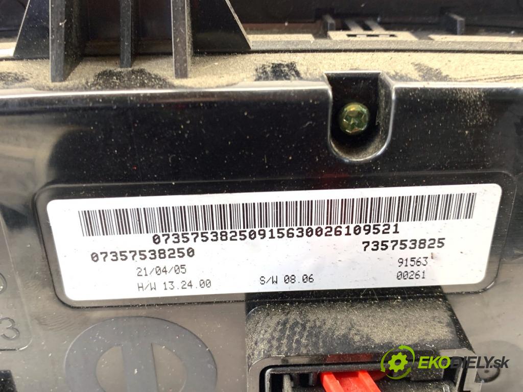 FIAT TIPO sedan 2021 70 kW 1.4 (356SXA1B) 1368 Panel ovládania kúrenia 07357538250 (Prepínacie páčky pod volantom)