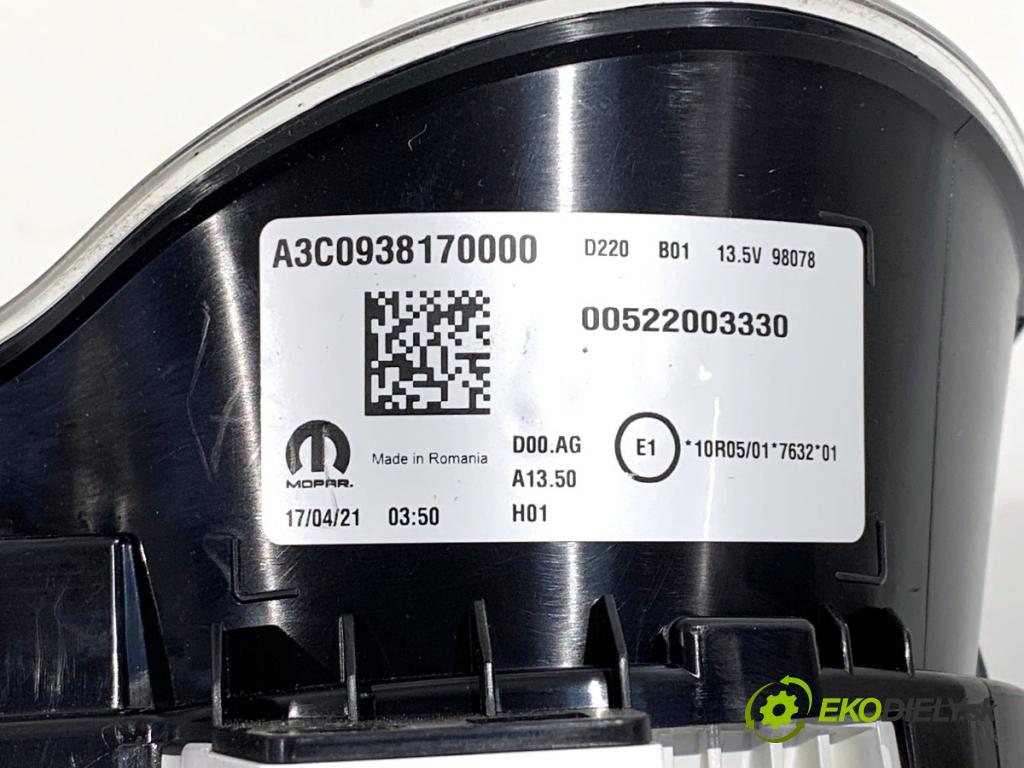 FIAT TIPO sedan 2021 70 kW 1.4 (356SXA1B) 1368 Prístrojovka 00522003330 (Prístrojová doska)