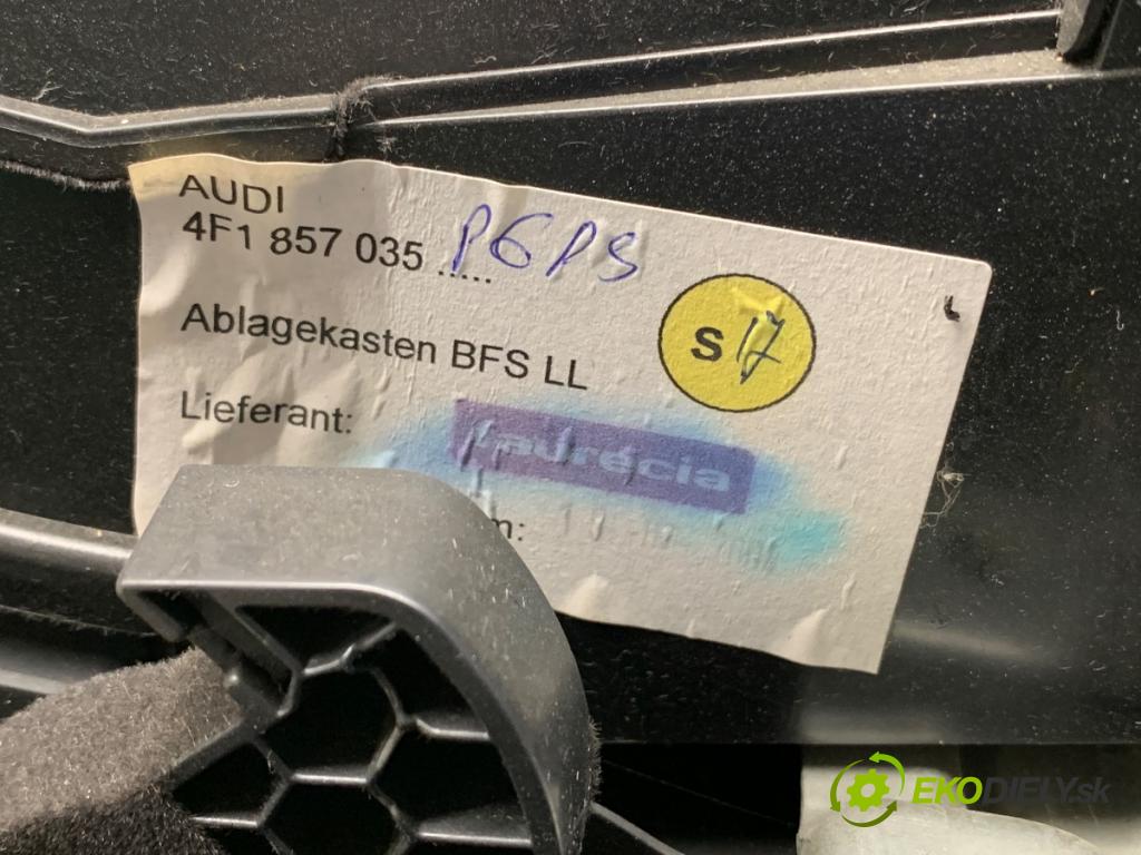 AUDI A6 C6 sedan 2004 188 kW 3.2 FSI 3123 Priehradka, kastlík spolujazdca 4F1857035 (Priehradka (kastlík))