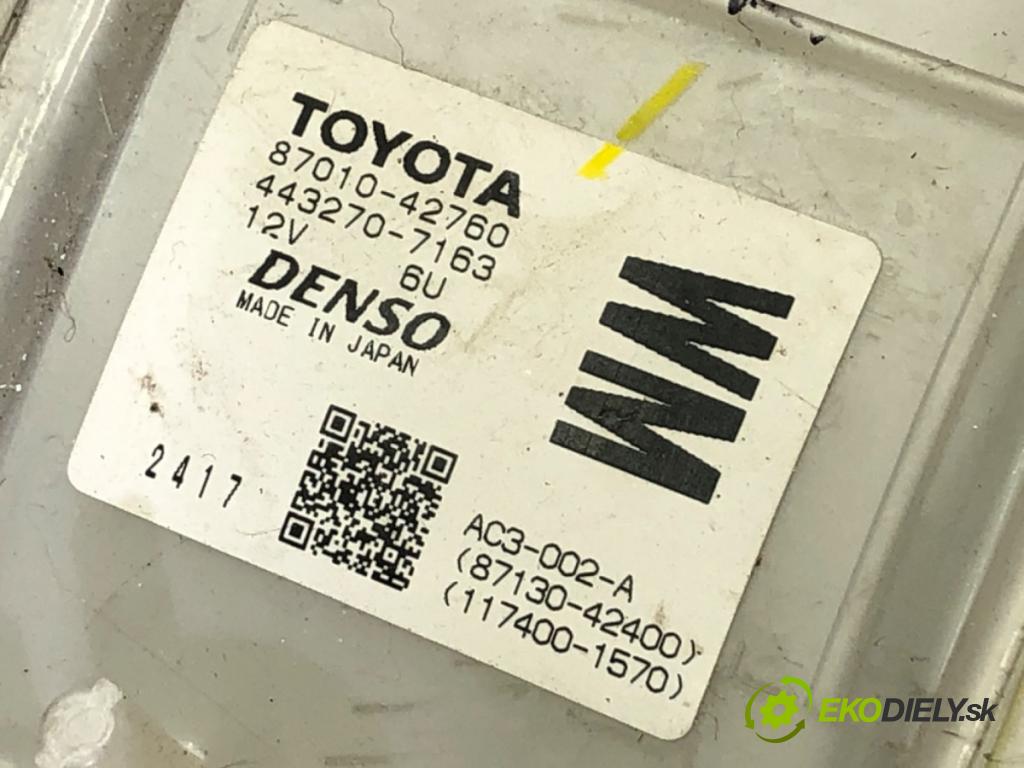 TOYOTA RAV 4 IV SUV 2017 114 kW 2.5 Hybrid 4WD (AVA44_) 2494 Výhrevné teleso, radiátor kúrenia 87050-42600 (Radiátor kúrenia)