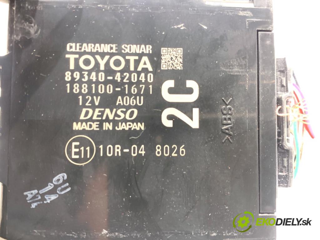TOYOTA RAV 4 IV SUV 2017 114 kW 2.5 Hybrid 4WD (AVA44_) 2494 modul PDC 89340-42040 (Řídící jednotka ostatní)