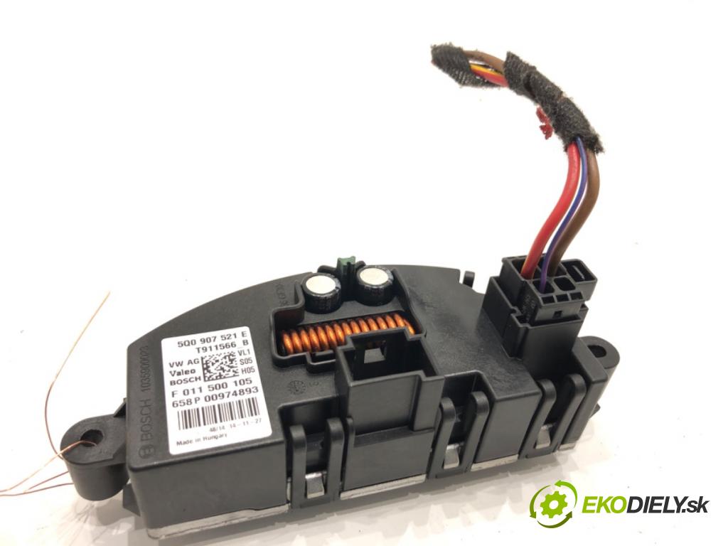 VW GOLF VII Kombi 2015 66 kW 1.6 TDI 1598 odpor rezistor topení vzduchu 5Q0907521E (Odpor topení)
