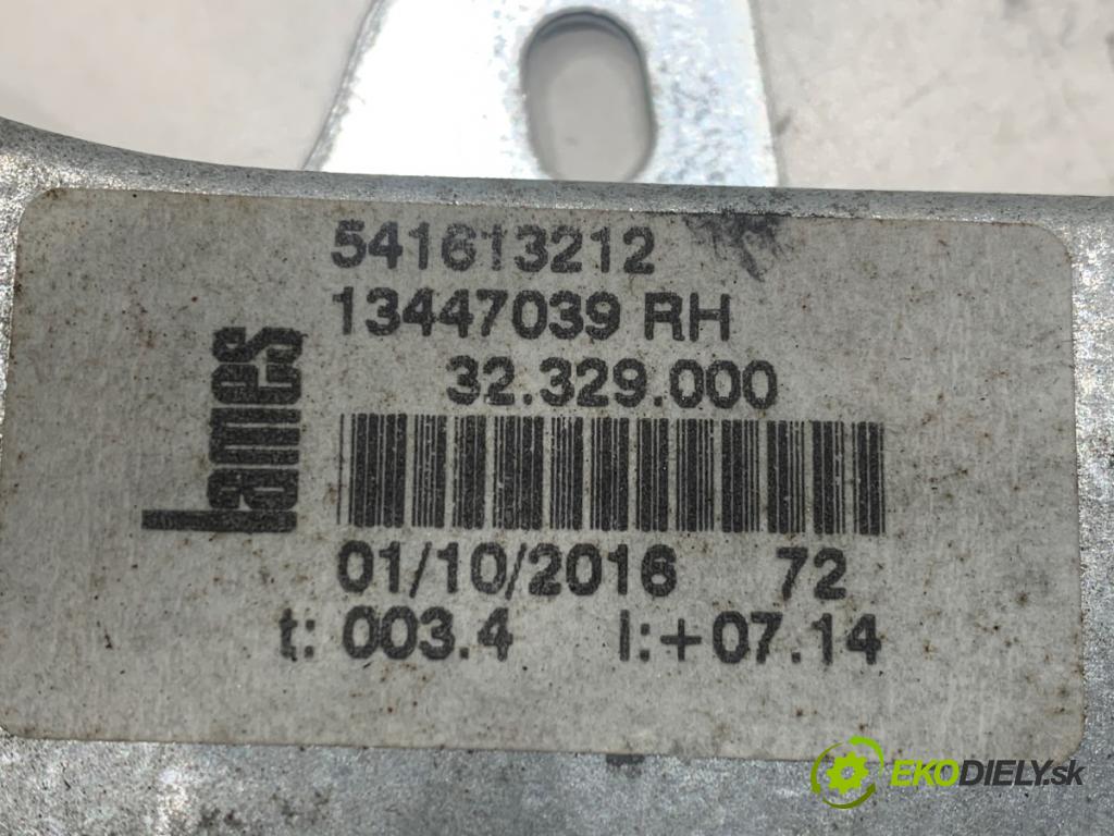 OPEL CORSA E liftback 2016 66 kW 1.4 (08, 68) 1398 Mechanizmus okna pravy predný 13447039