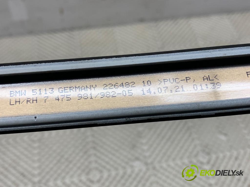 BMW F44 coupe 2021 131 kW 220 i 1998 Lišta dverí pravá 7475981