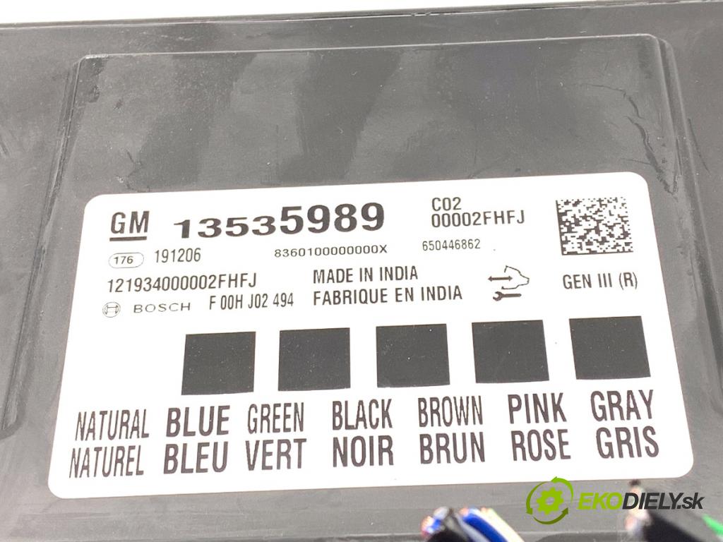 OPEL ASTRA K liftback 2020 81 kW 1.2 Turbo (68) 1199 Modul komfortu 13535989 (Modul komfortu)