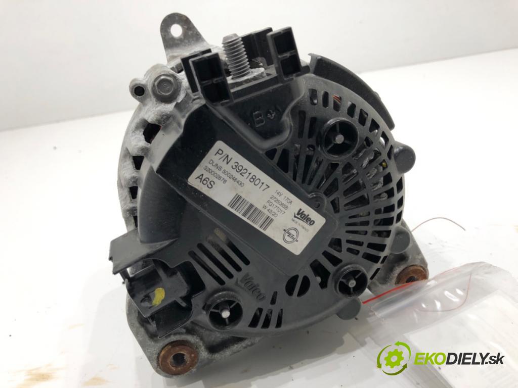 OPEL ASTRA K liftback 2020 81 kW 1.2 Turbo (68) 1199 Alternátor 39218017 (Alternátor)