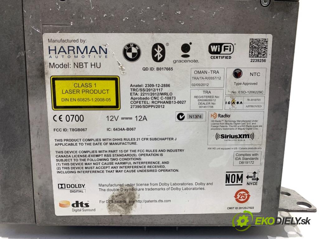 BMW F16 SUV 2014 190 kW xDrive 30 d 2993 RADIO čítač navigácie 9367643