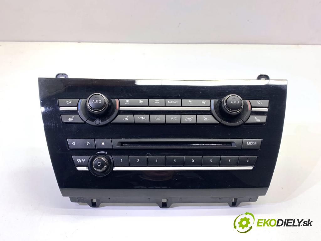 BMW F16 SUV 2014 190 kW xDrive 30 d 2993 Panel ovládania kúrenia 9365441 (Prepínacie páčky pod volantom)