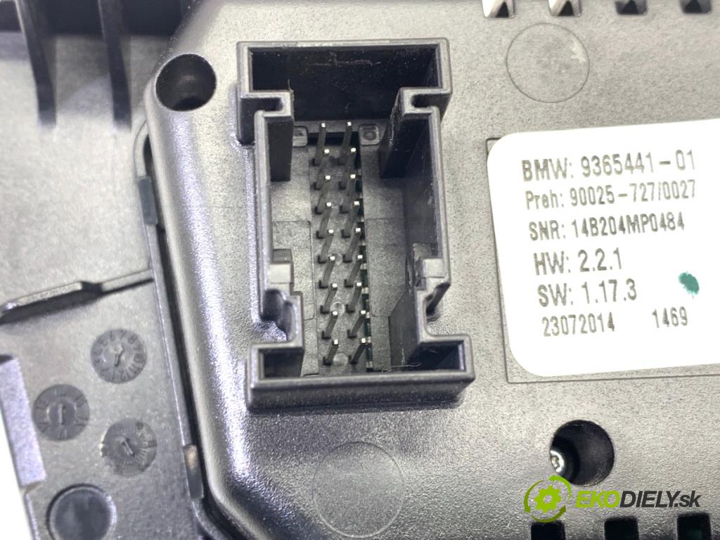 BMW F16 SUV 2014 190 kW xDrive 30 d 2993 Panel ovládania kúrenia 9365441 (Prepínacie páčky pod volantom)