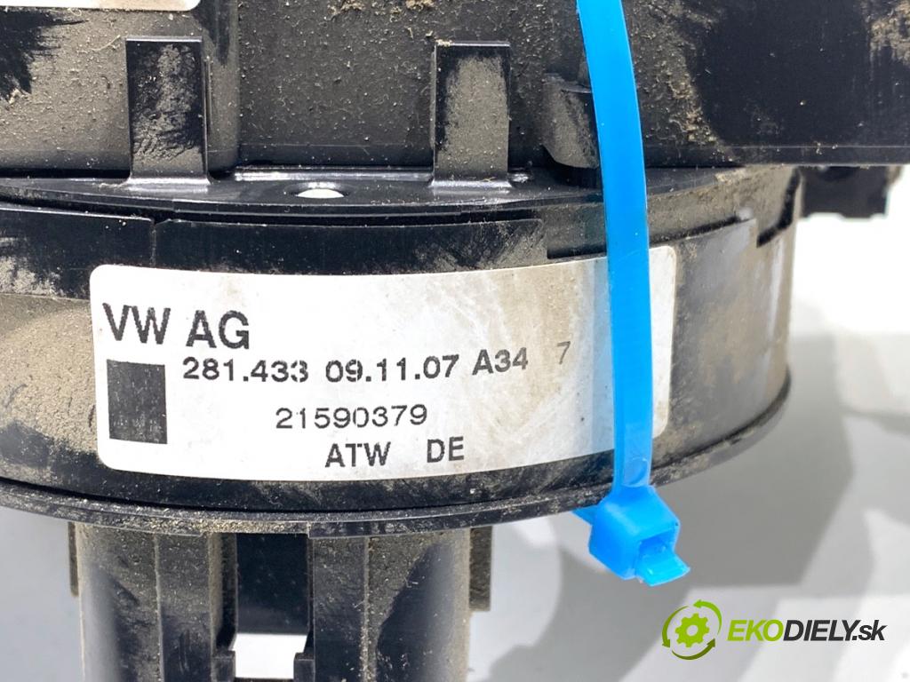 VW TRANSPORTER T5 Autobus 2007 75 kW 1.9 TDI 1896 Prepínač kombinovaný 7H0953503CB (Prepínacie páčky pod volantom)