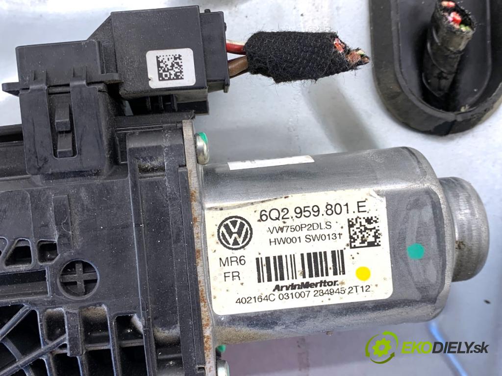 VW TRANSPORTER T5 Autobus 2007 75 kW 1.9 TDI 1896 Mechanizmus okna pravy predný 7H1837730
