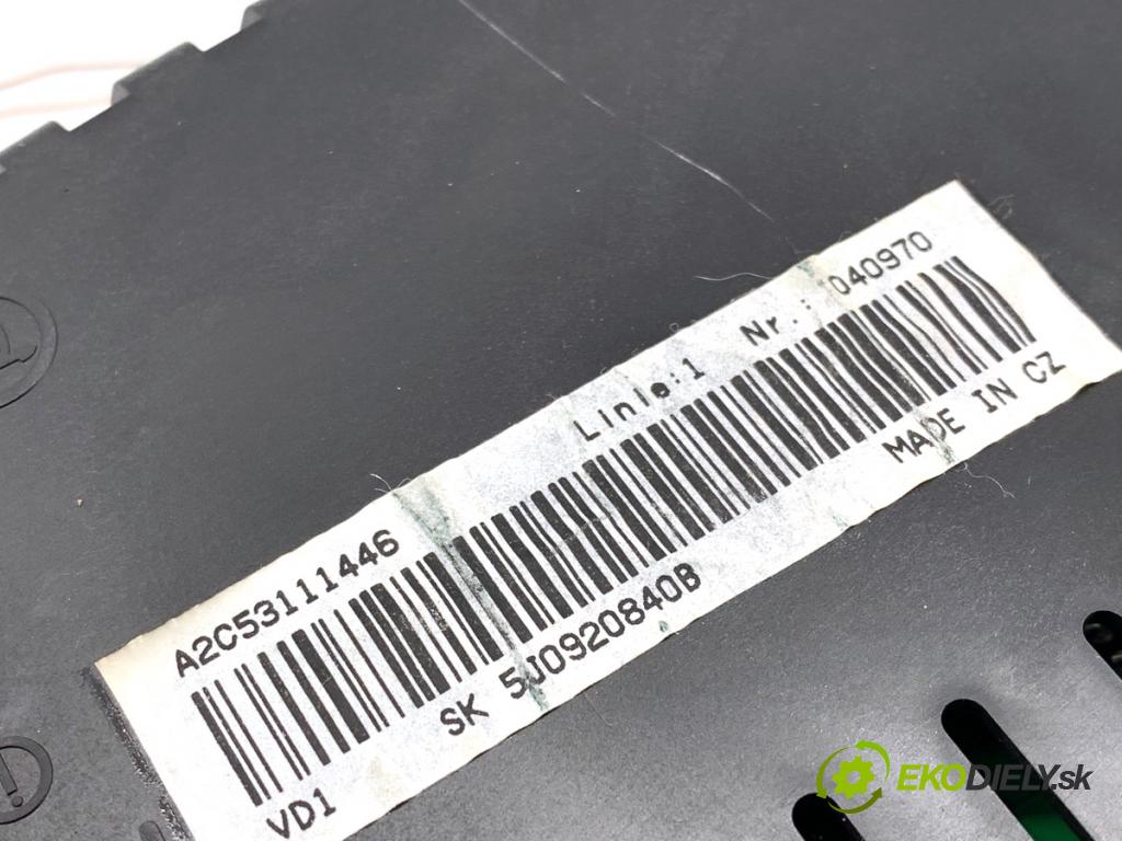 SKODA FABIA II liftback 2008 51 kW 1.2 1198 Prístrojovka 5J0920840B (Prístrojová doska)