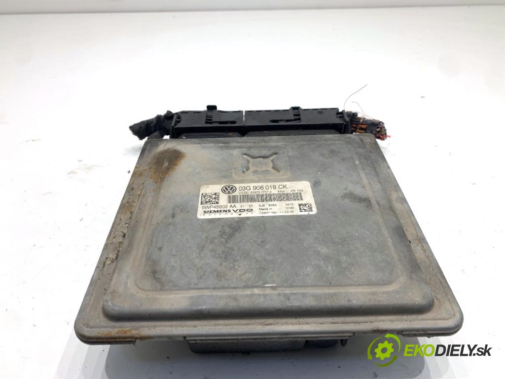 VW PASSAT B6 Kombi 2006 103 kW 2.0 TDI 1968 riadiaca jednotka Motor 03G906018CK (Riadiaca jednotka)