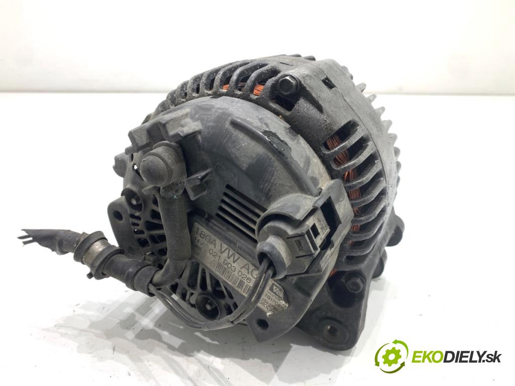 VW PASSAT B6 Kombi 2006 103 kW 2.0 TDI 1968 Alternátor 021903026L (Alternátor)
