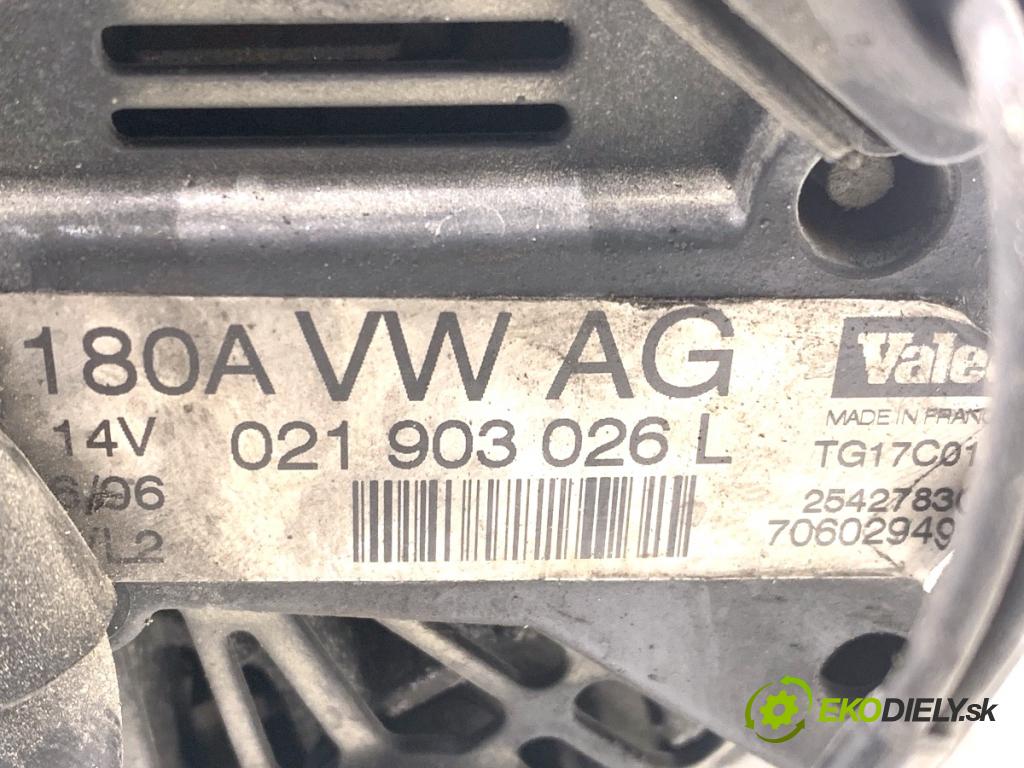 VW PASSAT B6 Kombi 2006 103 kW 2.0 TDI 1968 Alternátor 021903026L (Alternátor)