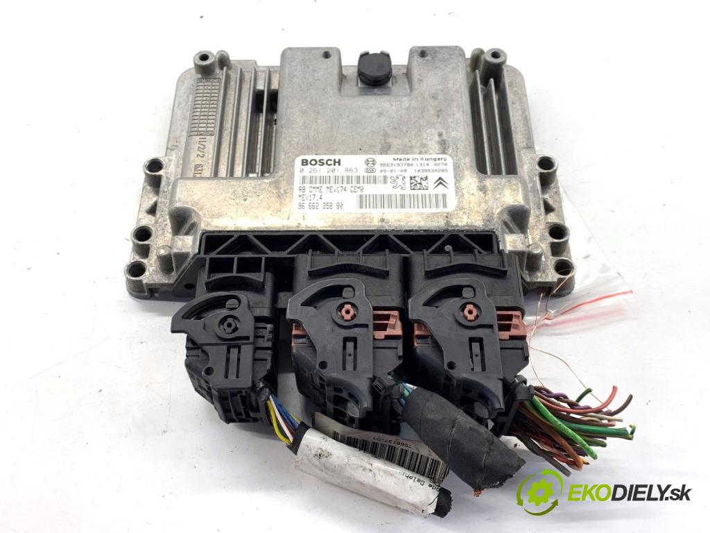 PEUGEOT 207 liftback 2009 53 kW 1.4 1360 riadiaca jednotka Motor 9666235880 0261201863 (Riadiaca jednotka)