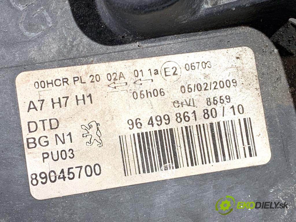 PEUGEOT 207 liftback 2009 53 kW 1.4 1360 Svetlomet pravy predný 9649986180