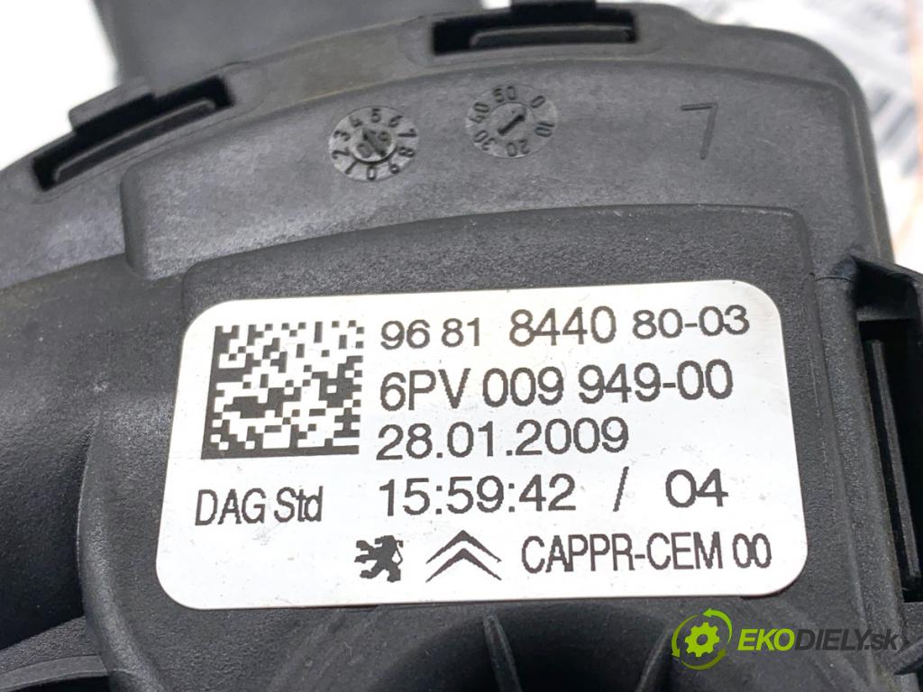 PEUGEOT 207 liftback 2009 53 kW 1.4 1360 Potenciometer plynu 9681844080 (Potenciometer plynového pedálu)