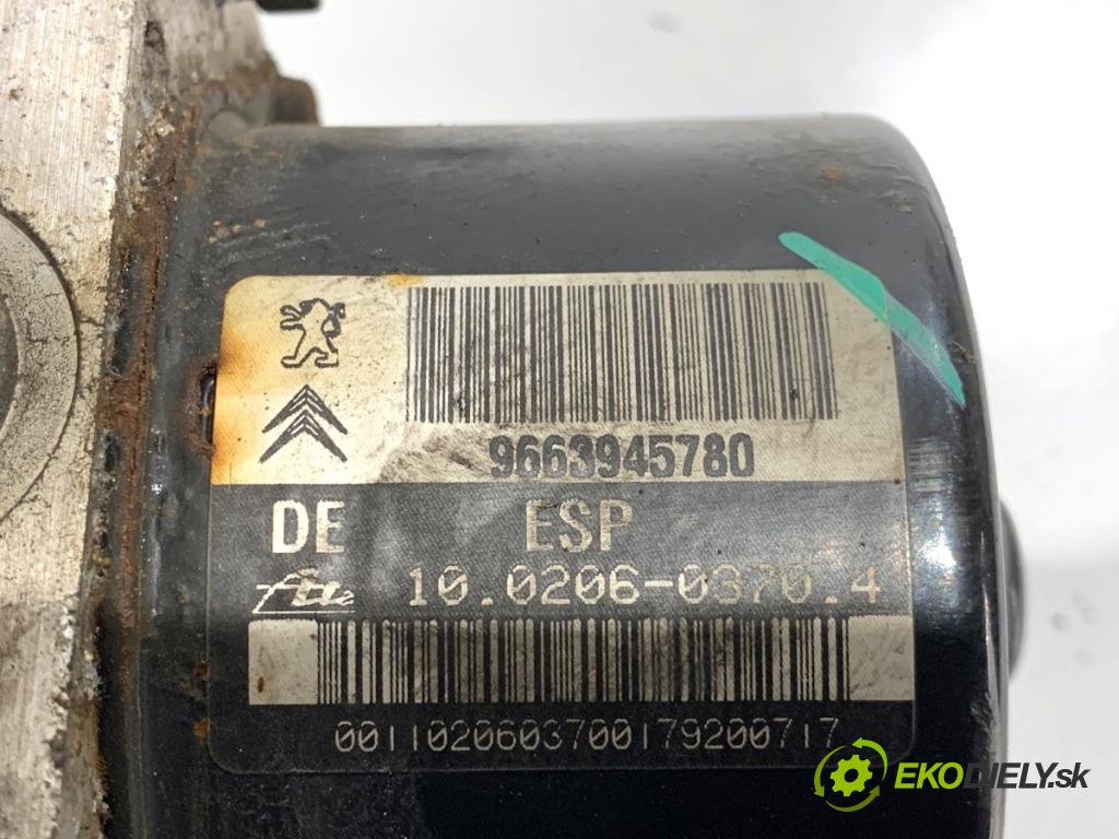 PEUGEOT 207 liftback 2009 53 kW 1.4 1360 Pumpa ABS 9663945780 (Pumpa ABS)