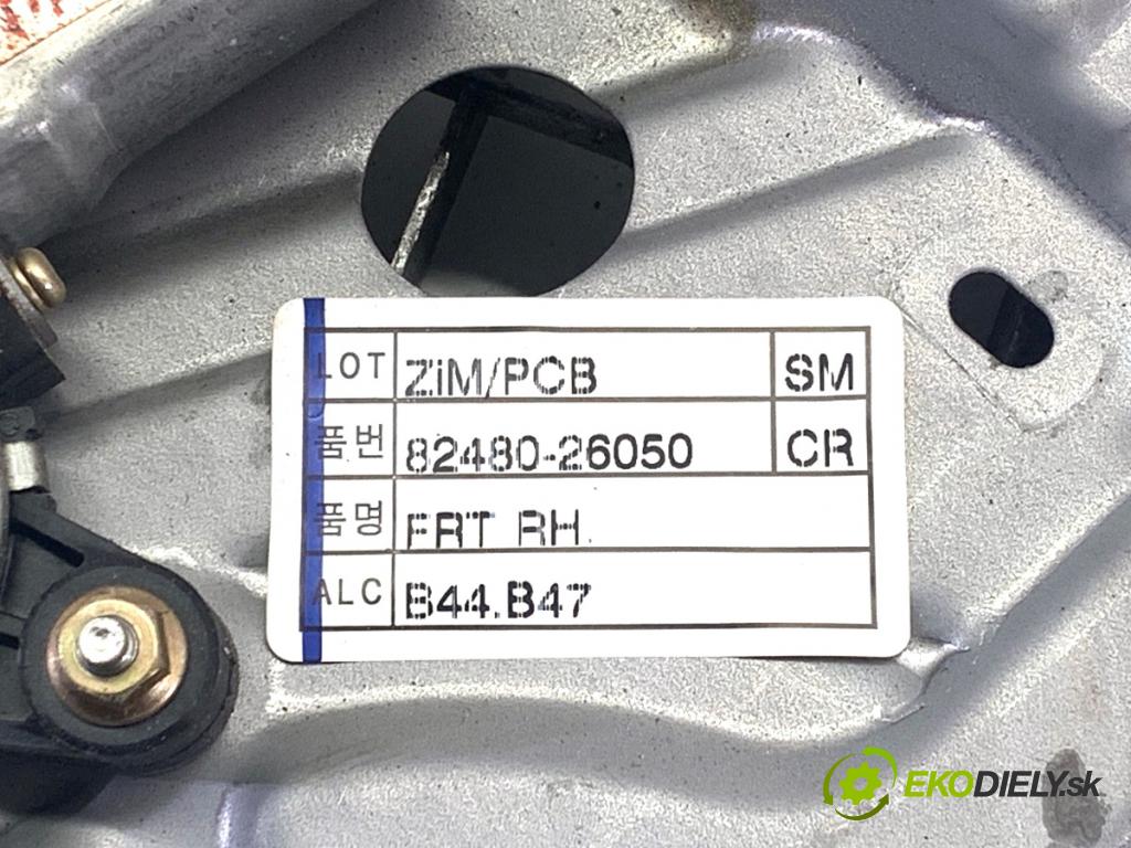 HYUNDAI SANTE FE I SUV 2005 83 kW 2.0 CRDi 1991 Mechanizmus okna pravy predný 98820-26100 82480-26050